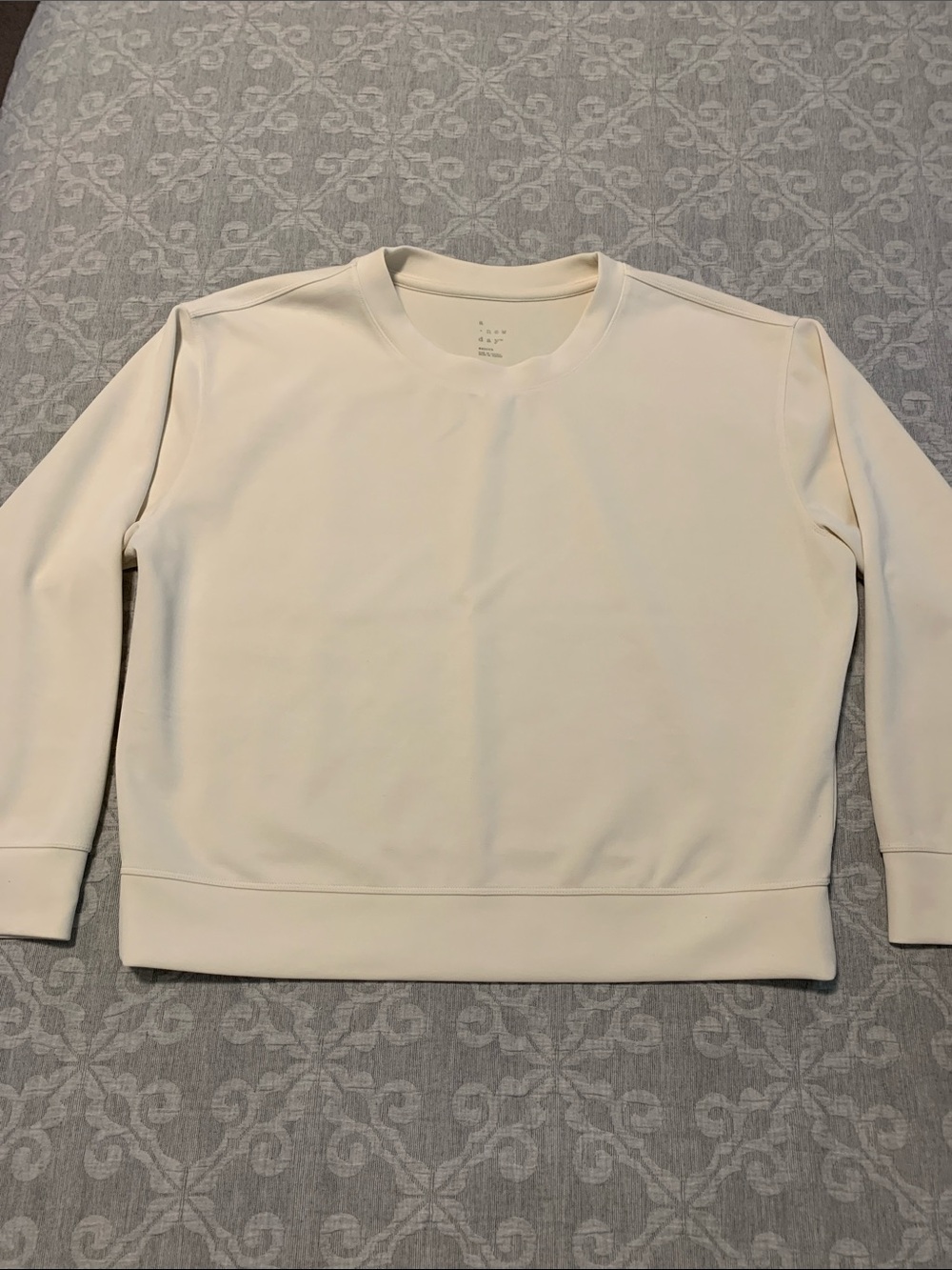 a new day Cream Crewneck Sweatshirt (Size M) - Picture 1 of 3
